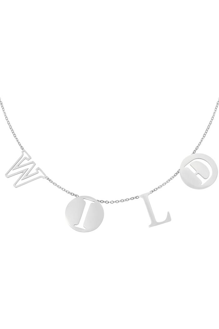 Ketting Letters Wild Zilver Stainless Steel 